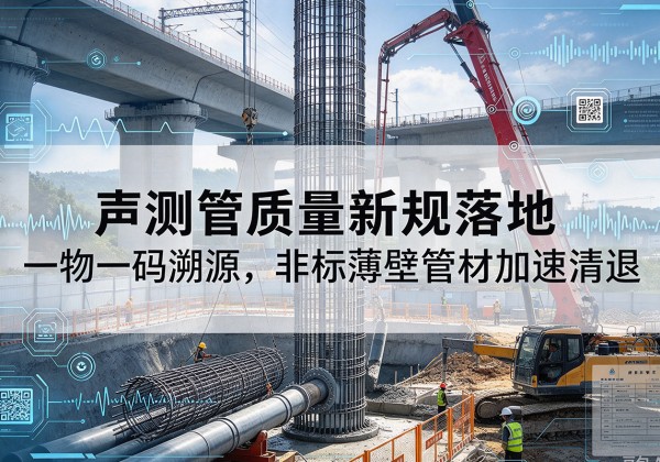 响水声测管质量新规落地，一物一码溯源，非标薄壁管材加速清退