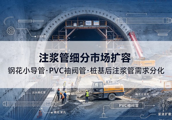 响水注浆管细分市场扩容，隧道钢花小导管、PVC 袖阀管、桩基后注浆管需求分化